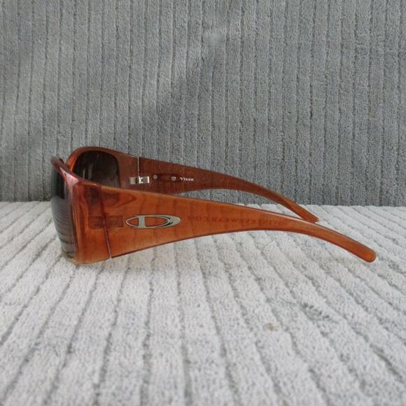 New Divine Eyewear Vixen Orange Fade/Amber Gradient Sunglasses NWT Women's - Picture 3 of 9